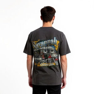 Harley-Davidson Savannah Y2K 2002 Gray T-Shirt - Small